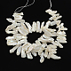 Rectángulo natural barroco perla keshi perlas perlas hebras PEAR-Q004-27-2