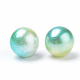 Cuentas de perlas de imitación acrílica arcoiris OACR-R065-6mm-A03-2