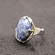 Oval Natural Sodalite Adjustable Ring FIND-PW0021-05P-1