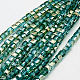 Chapelets de perles en verre électroplaqué EGLA-D018-8x8mm-42-1