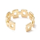 Brass Chain Shape Cuff Rings RJEW-P026-01G-3