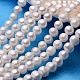 Hebras de perlas de perlas de agua dulce cultivadas naturales de papa PEAR-E007-9-10mm-AAA-1