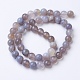 Chapelets de perles en agate rayée/agate à rangs de grade naturel G-E479-6mm-3