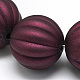 Rubberized Style Acrylic Beads X-MACR-Q202-X02-2