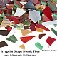 Carreaux de mosaïque de verre multicolores MOSA-WH0001-03B-2