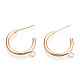 Brass Stud Earring Findings KK-S345-030G-2