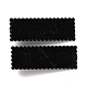 Rechteckige Alligator-Haarspangen aus Kunststoff, Haarspangen für Frauen und Mädchen, mit Platin Zubehör aus Eisen, Schwarz, 55x20x10 mm