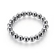 Terahertz Stone Beads Stretch Bracelets BJEW-L666-01C-1