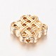 Chinese Knot Brass Beads KK-O096-15-2
