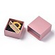 Anello box di monili di cartone CON-WH0068-74C-02-2