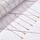 Nbeads 20pcs placage ionique (ip) 304 chaînes de câbles en acier inoxydable ensemble de colliers pour hommes femmes NJEW-NB0001-06-4