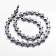 Non-magnetic Synthetic Hematite Beads Strands G-P218-17-08-2