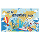 Fingerinspire deja que la aventura comience telón de fondo de 6x3.6 pie con temática de viaje AJEW-WH0190-052-2