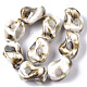 Perles en porcelaine manuelles PORC-S498-03C-3