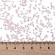 MIYUKIラウンドロカイユビーズ  日本製シードビーズ  （rr272)ピンクの裏地付きクリスタルab  15/0  1.5mm  穴：0.7mm  約27777個/50g SEED-X0056-RR0272-4
