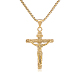 Kreuz-Anhänger-Halskette mit Jesus-Kruzifix JN1109B-1