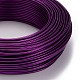 丸アルミ線  柔軟なクラフトワイヤー  ビーズジュエリー人形クラフト作り用  暗紫色  12ゲージ  2.0mm  55m / 500g（180.4フィート/ 500g） AW-S001-2.0mm-11-2