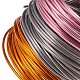 PandaHall Elite 10 Rolls 10 Assorted Color Aluminum Wires Resistant Anodized for DIY Jewellery Craft Making Beading AW-PH0001-2.0mm-02-5