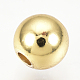 真鍮製スペーサービーズ  ラウンド  ゴールドカラー  5mm  穴：1.5mm KK-Q738-5mm-03G-2