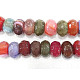 Naturelles multicolores perles d'agate brins X-G-N213-36-1