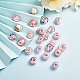 50 pièces 10 styles série rose perles européennes au chalumeau faites à la main LPDL-SZ0001-03P-3