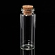 ガラスの瓶のガラスびん  コルク栓付き  ウィッシングボトル  ビーズの容器  透明  70x27mm  ボトルネック：直径20mm  容量：18ml（0.6液量オンス） AJEW-H004-2-2