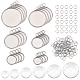 Unicraftale наборы для изготовления плоских круглых подвесок своими руками DIY-UN0002-94-1