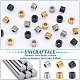 UNICRAFTALE 24pcs 3 Colors Column Spacer Beads Beads 4mm Inner Stainless Steel Grooved Tube Beads Large Hole Beads for Bracelet Necklace Jewelry Making STAS-UN0040-87-6