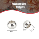 Dicosmetic 200pcs 304 perles d'espacement rondelle en acier inoxydable STAS-DC0015-07-2