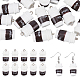 Chgcraft 40 Stück 24.5x13 mm Kaffeeflaschen-Tassen-Anhänger Harz Mini-Kaffeetassen-Anhänger mit Schlaufe und Wort Kaffee für DIY-Schlüsselanhänger RESI-CA0001-24-1