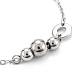 304 Edelstahl Perlen Armbänder STAS-A052-24P-1