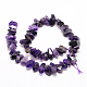 Faceted Nuggets Natural Amethyst Bead Strands G-L425-19-2