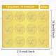 34 foglio di adesivi autoadesivi in lamina d'oro in rilievo DIY-WH0509-014-2