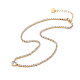 Collier pendentif coeur strass cristal avec chaînes de tennis NJEW-D296-04G-2