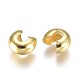 Brass Crimp Beads Covers KK-CJC0001-06C-G-2