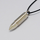 Valentines Day Presents for Him Zinc Alloy Bullet Necklaces X-NJEW-S002-22-1