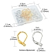 60Pcs 3 Colors Brass Leverback Earring Findings KK-FS0001-16-3
