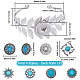 Kit de fabrication de bracelets à fleurs interchangeables sunnyclue diy DIY-SC0023-23-2