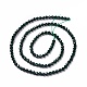 Chapelets de perles en pierre d'or verte synthétique G-L581A-004C-3