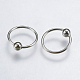 925 Sterling Silver Hoop Earrings STER-L053-04B-2