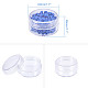 Benecreat 16 paquete de 20 ml de plástico transparente vacío contenedor de almacenamiento de cuentas frasco con tapas redondeadas de rosca para cuentas CON-BC0004-22A-43x28-6