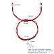 Bracelets de perles tressées réglables BJEW-JB04866-05-6