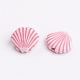 Perles en acrylique colorées de style artisanal X-MACR-Q153-M023-3