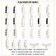 Pandahall elit 24 шт. 24 стильные пластиковые броши с имитацией жемчуга SJEW-PH0001-10-2