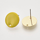 Reperti di orecchini a bottone in smalto di ferro IFIN-N003-02C-2