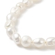 Collar y pulsera de perlas barrocas naturales con 304 cadena de clip de acero inoxidable SJEW-JS01262-13