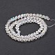 AB Color Plated Faceted Diamond Glass Bead Strands EGLA-J084-AB01-2