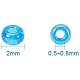 ガラスシードビーズ  トランスペアレント  ラウンド  ミックスカラー  2mm  穴：0.5~0.8mm SEED-PH0009-03-2