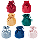 Benecreat 7 pièces 7 couleurs velours bijoux cordon sacs-cadeaux ABAG-BC0001-39-1