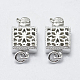 Rhodium Plated 925 Sterling Silver Box Clasps STER-F037-005P-3